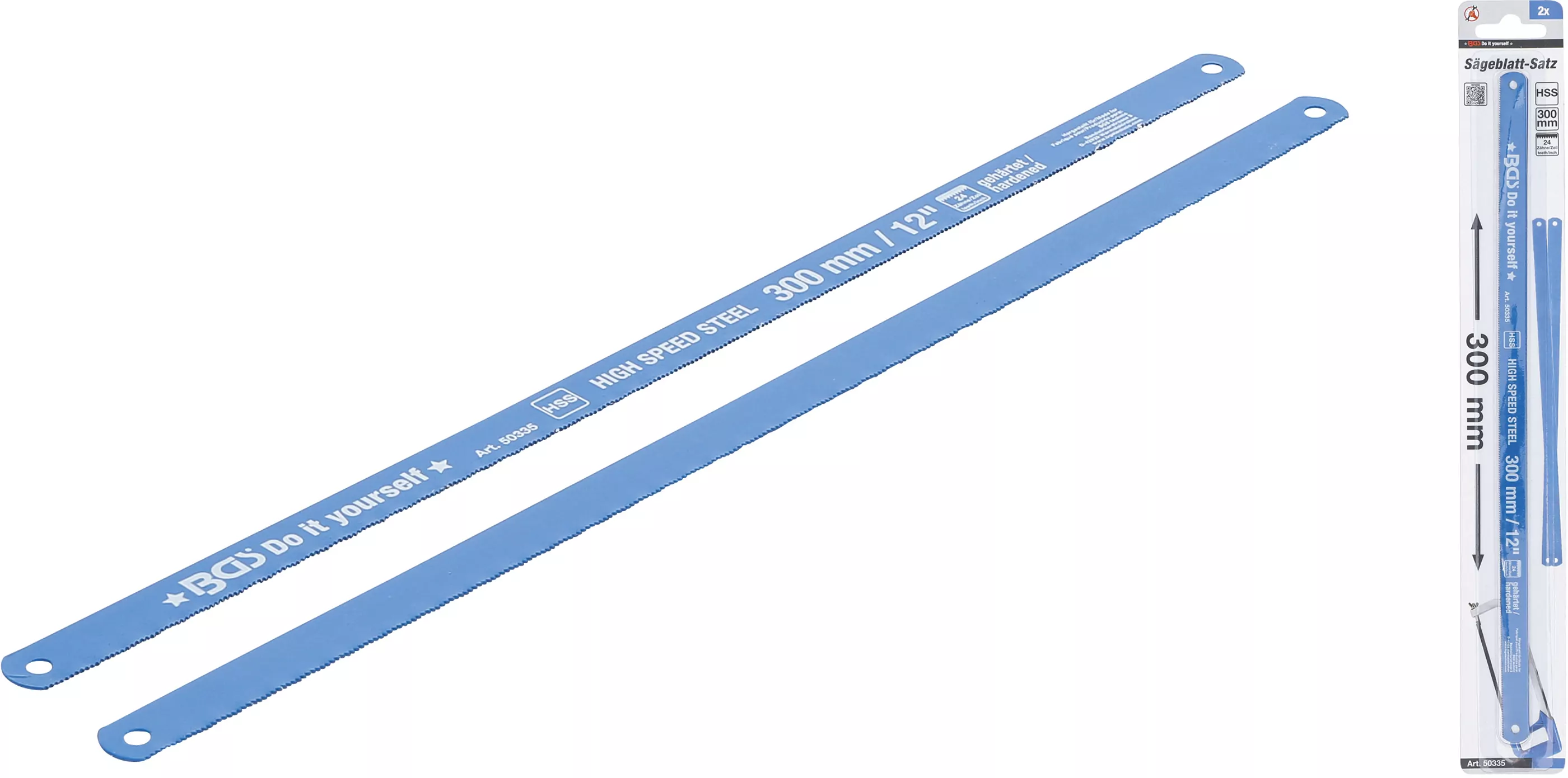 HSS-Metall-Sägeblatt-Satz | 13 x 300 mm | 2-tlg.