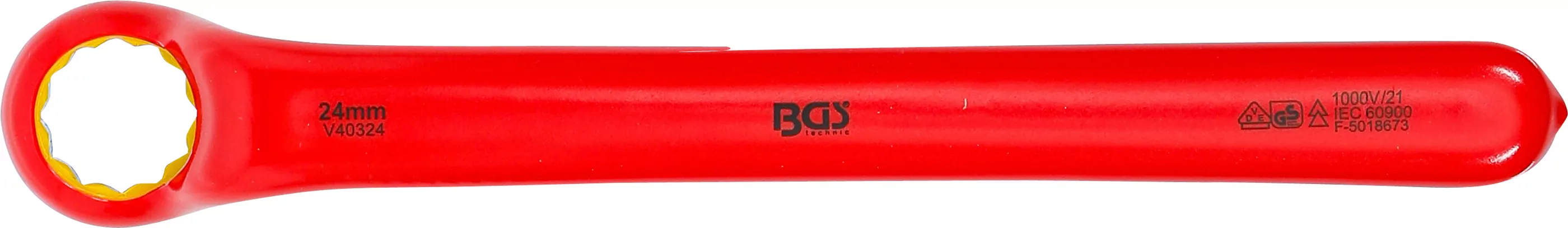 VDE-Einringschlüssel | tief gekröpft | SW 24 mm