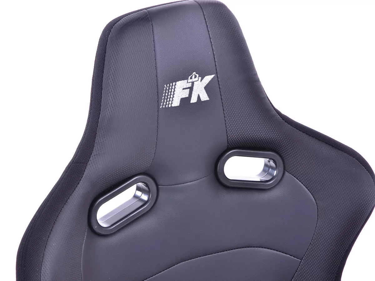 FK Sportsitze Auto Halbschalensitze Set Köln Kunstleder/Stoff schwarz