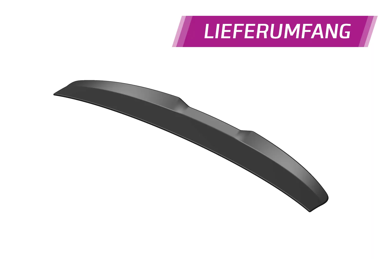 Heckflügel mit ABE für VW Caddy 5 (Typ SB) HF706 Schwarz Strukturiert