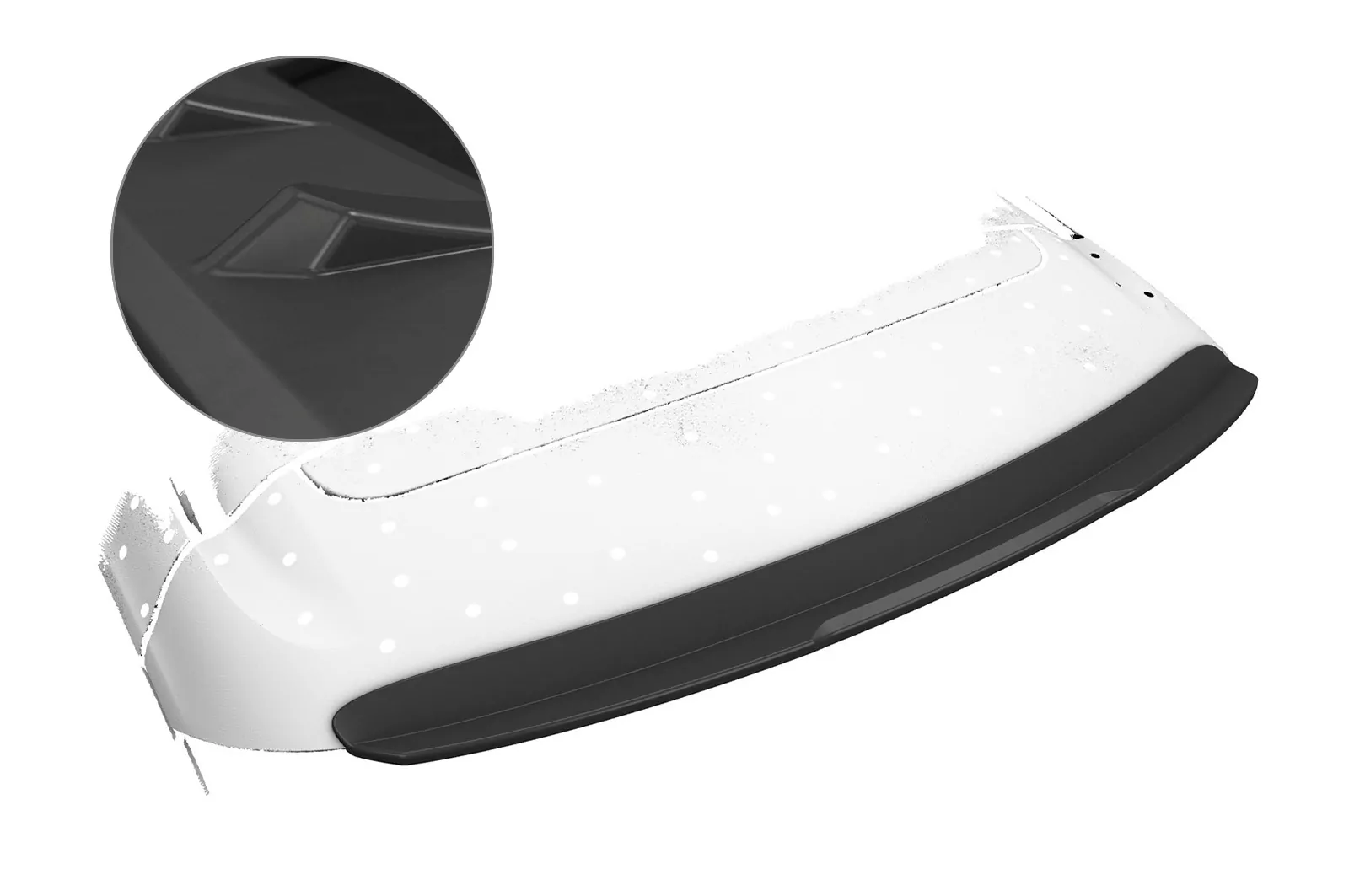 Heckflügel mit ABE für Opel Insignia B Sports Tourer Lackierfreundlich (schwarz matt)