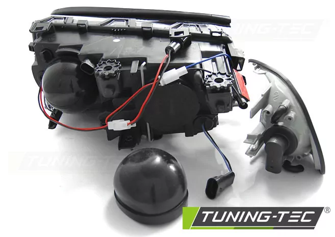 HEADLIGHTS ANGEL EYES LED BLACK fits BMW E46 04.99-03.03 COUPE CABRIO