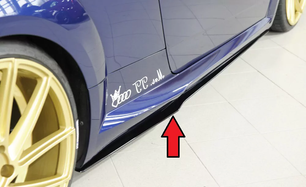 Rieger Seitenschwelleransatz für Audi TT RS (8J/8J1-FV/8S) | Roadster 05.16-08.18 (bis Facelift) nur für S-Line-Schweller auch TTS / TT-RS