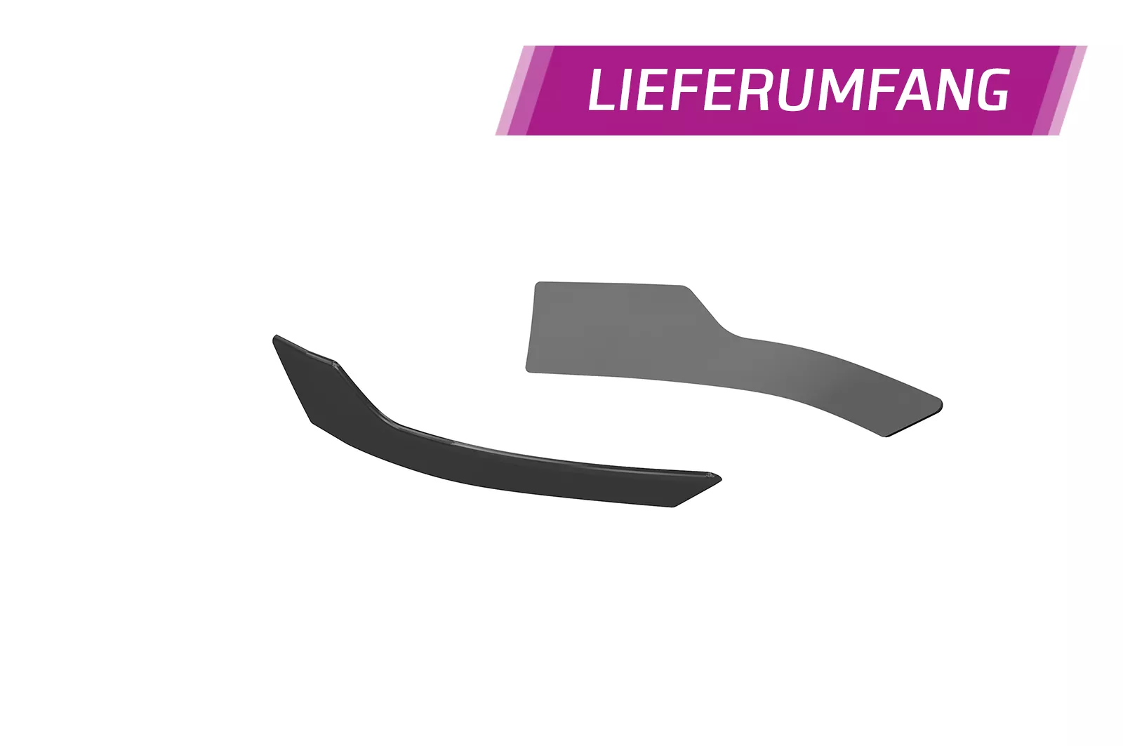 Heckansatz für Opel Astra L HA468 Schwarz Strukturiert