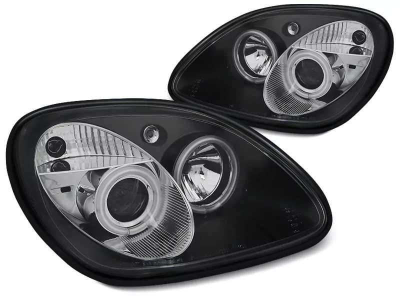 HEADLIGHTS ANGEL EYES CCFL BLACK fits MERCEDES R170 SLK 04.96-04