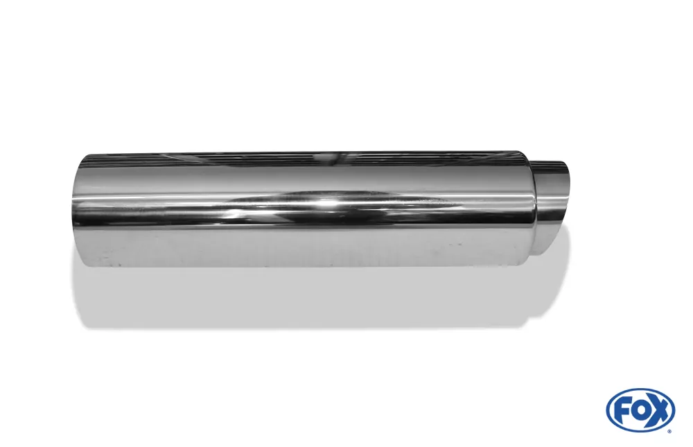 Anschweißendrohr Typ 27 - Racing Design  Ø 80mm außen - 65mm innen an der Vorderseite/ Länge: 330 mm / Einsatz: 90mm lang