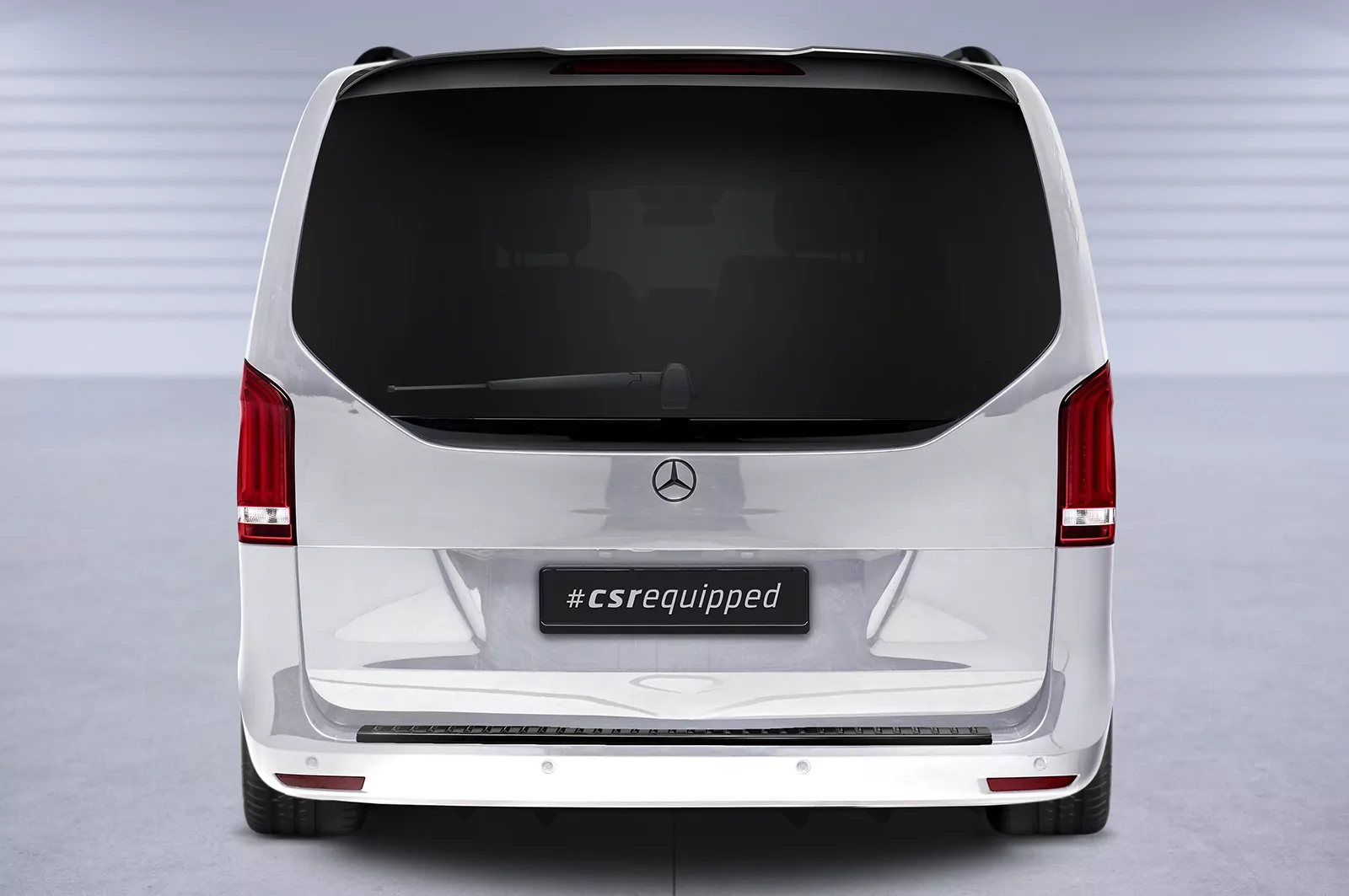 Heckflügel mit ABE für Mercedes Benz V-Klasse (447) HF849 Schwarz Strukturiert