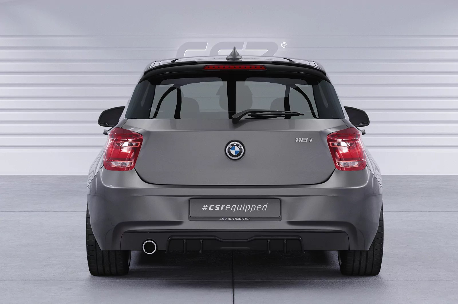 Heckflügel mit ABE für BMW 1er F20/F21 HF630 Strukturiert (schwarz matt)