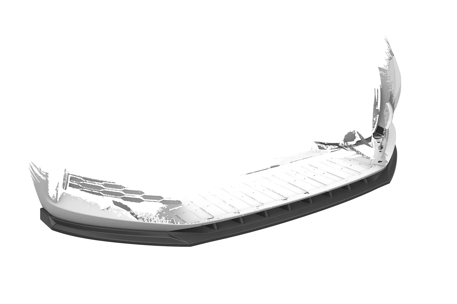 Cup-Spoilerlippe mit ABE für Skoda Scala CSL633 Schwarz Strukturiert