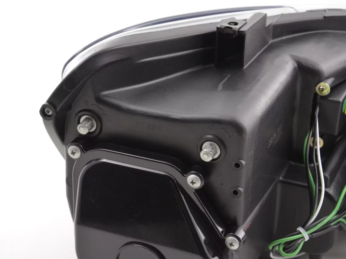 Scheinwerfer Set Daylight LED TFL-Optik VW Polo Typ 6R Bj. 2010- schwarz für Rechtslenker