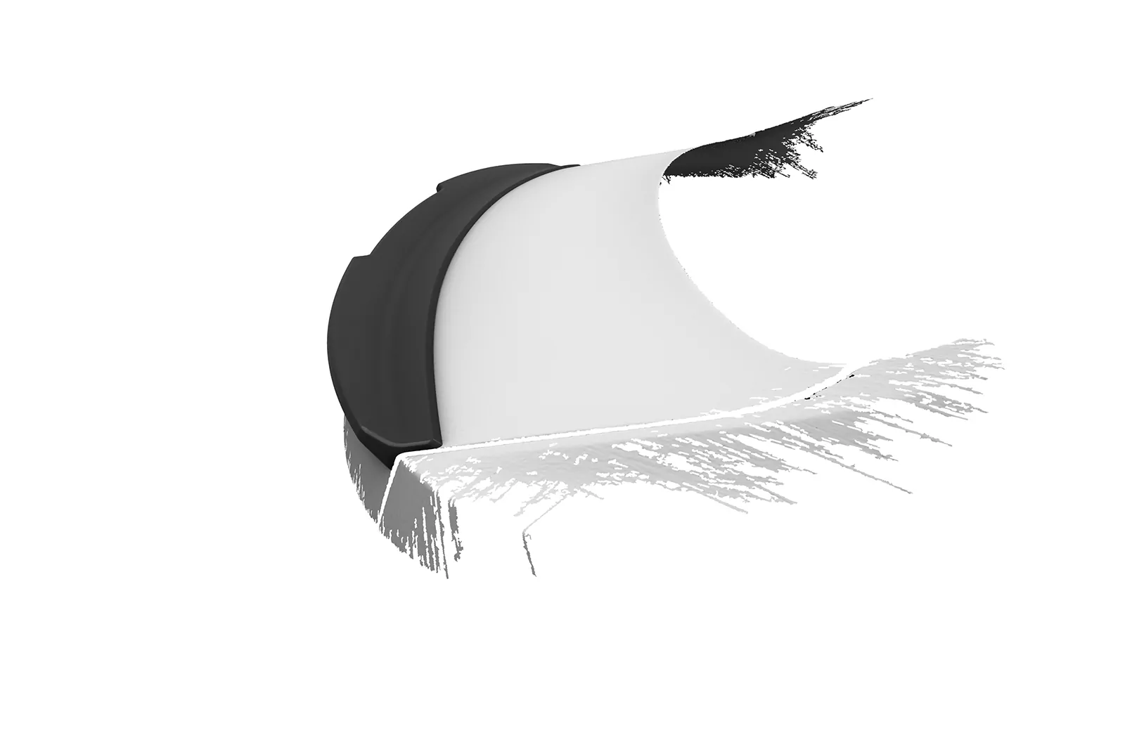 Heckflügel mit ABE für Polestar 2 HF104 Schwarz Strukturiert