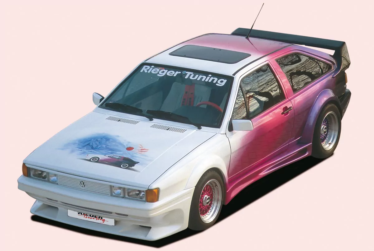 Rieger Heckflügel Breitbau II für VW Scirocco 2 | Coupé 88- mit seitl. Ansätzen