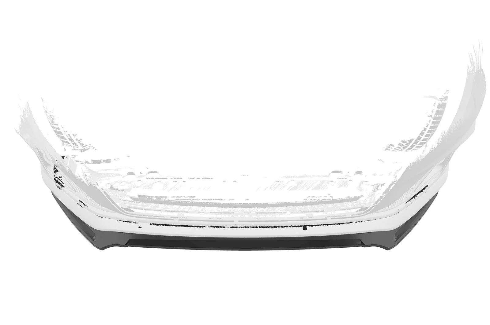 Cup-Spoilerlippe mit ABE für Audi A5 F5 Basis / Advanced CSL562 Schwarz Strukturiert