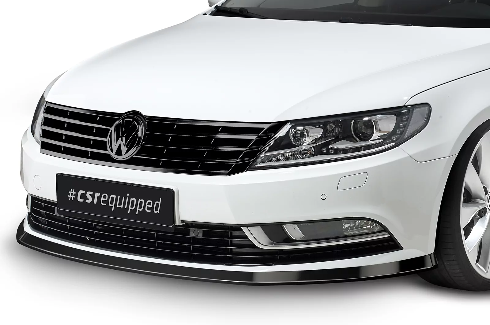 Cup-Spoilerlippe mit ABE für VW CC CSL342 Strukturiert (schwarz matt)