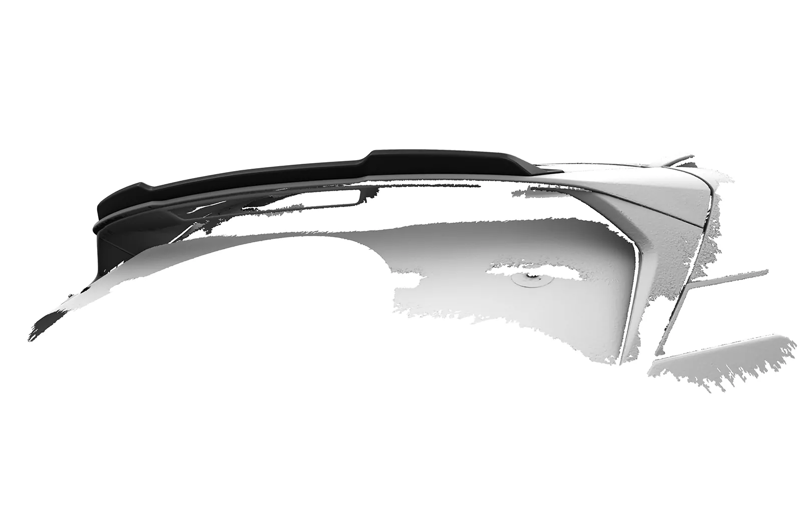 Heckflügel mit ABE für Nissan Qashqai (J12) HF142 Schwarz Strukturiert