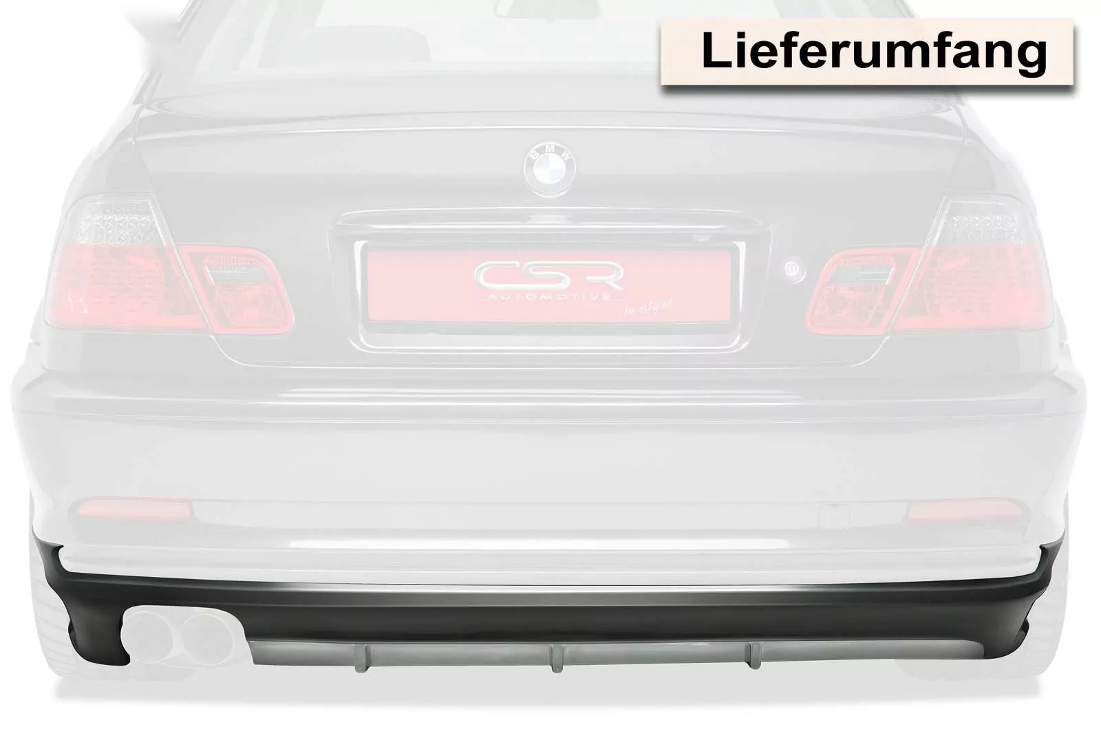 Heckansatz für BMW 3er E46 Coupé/Cabrio HA188