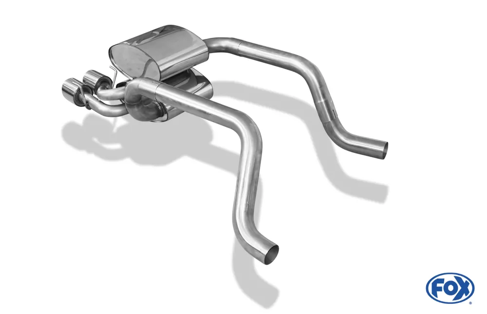 Corvette C06  Endschalldämpfer Ausgang mittig - 4x100 Typ 16 mittig