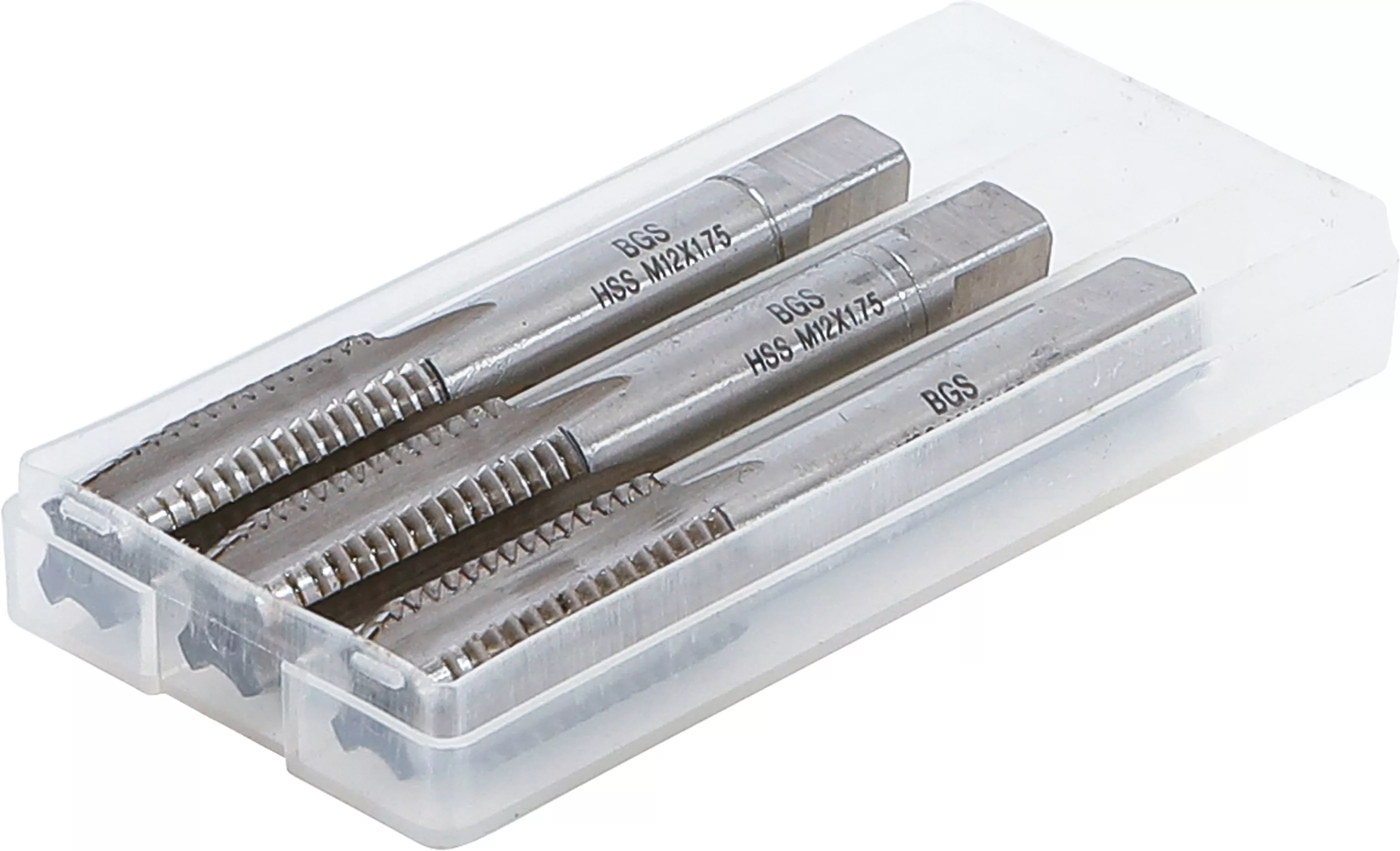 Gewindebohrer-Satz | Vor-, Mittel- und Fertigschneider | HSS-G | M12 x 1,75 mm | 3-tlg.