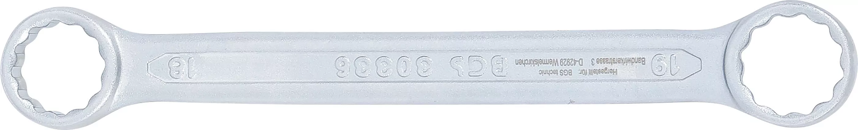 Doppel-Ringschlüssel | extra flach | SW 18 x 19 mm