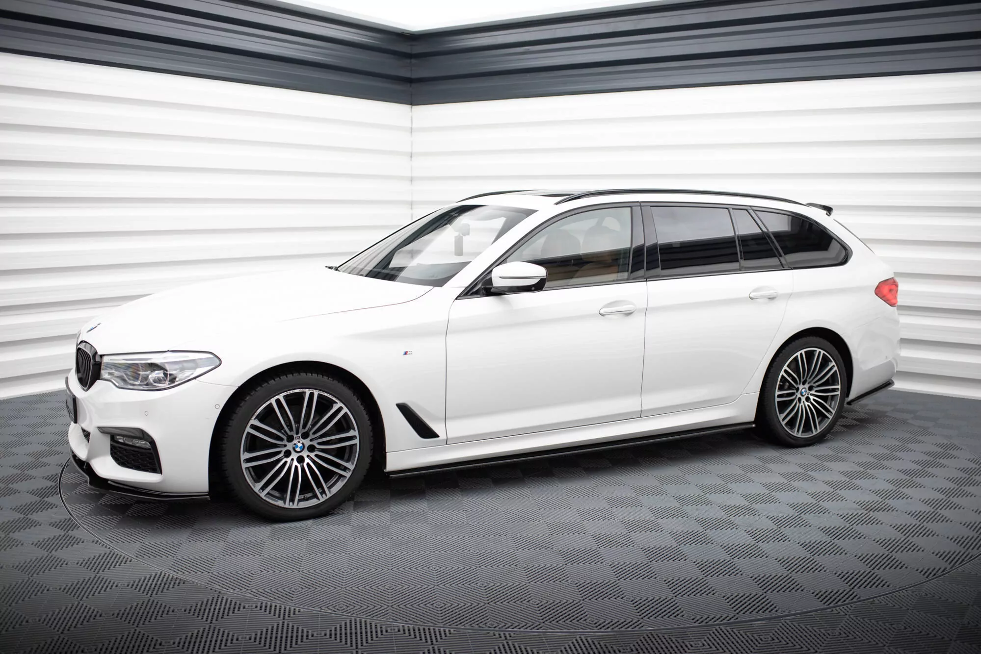 Seitenschweller Ansatz Passend Für Passend Für BMW 5er G30/ G31 M-Paket Schwarz Hochglanz Schwarz Hochglanz