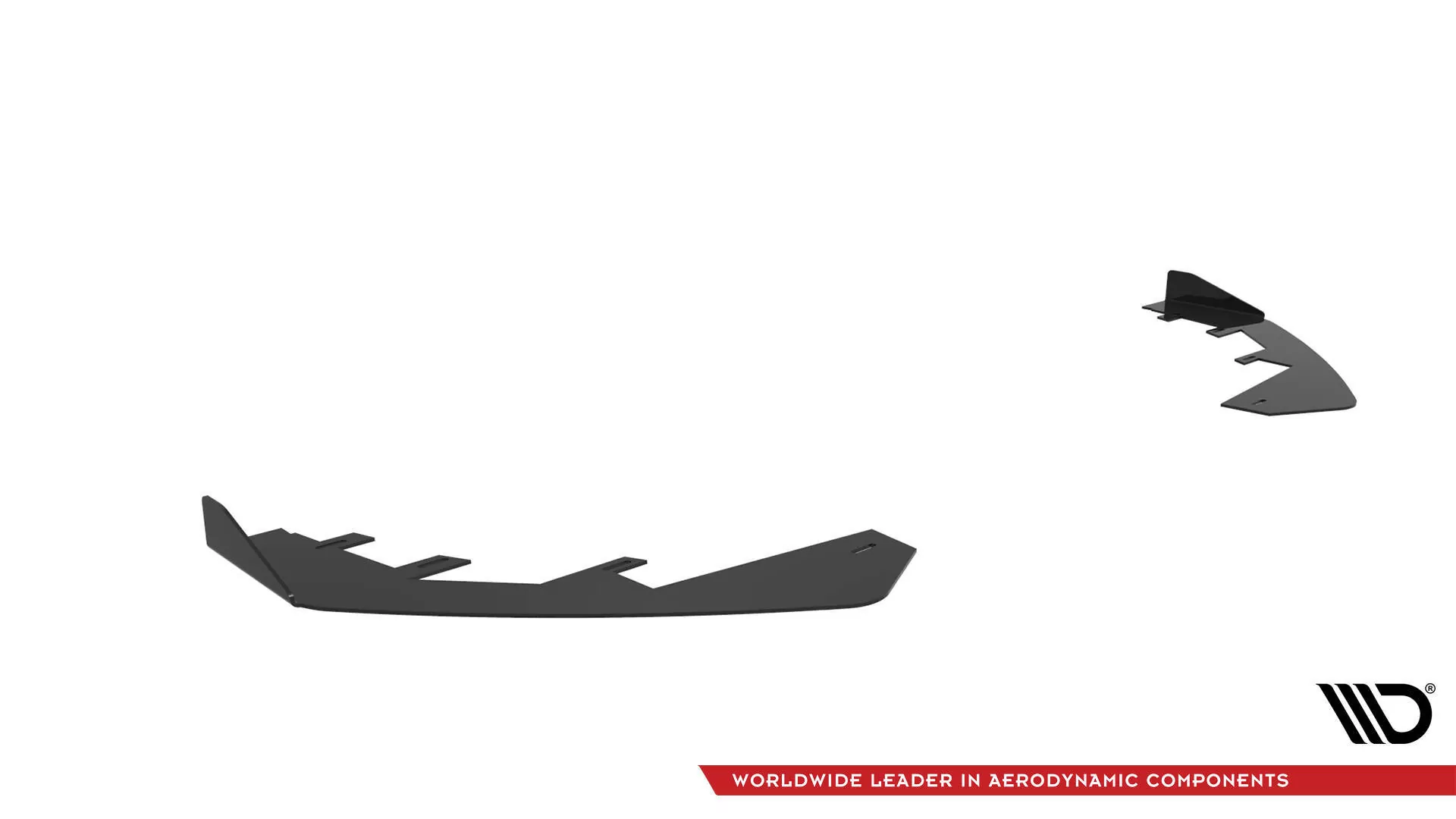 Front Stoßstange Flaps Für Audi RS3 Limousine 8V Facelift Schwarz Hochglanz