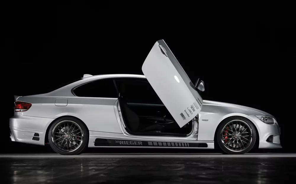 Rieger Spoilerstoßstange für BMW 3er E93 - Cabrio 03.10- (ab Facelift) LCI carbon optik