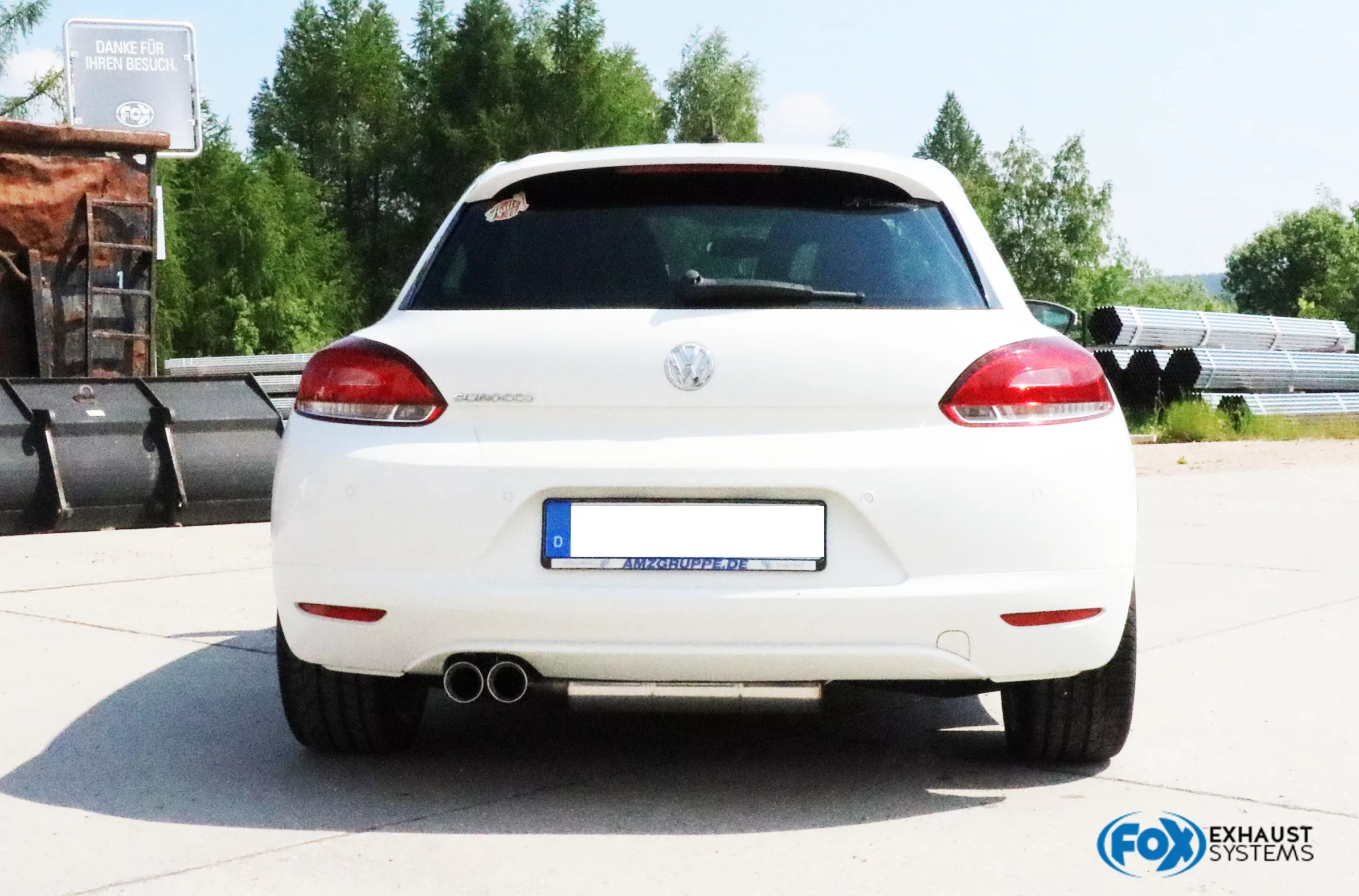 VW Scirocco - 13  Endschalldämpfer - 2x76 Typ 25