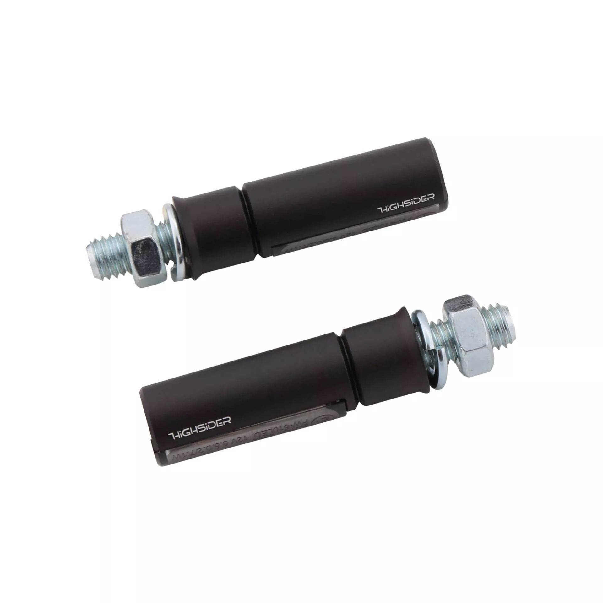 HIGHSIDER Pro Conero-Black-Edition LED 3in1 Blinker-Rücklicht-Kombination Gehäuse Schwarz / Linse Rauchgrau (Paar), Hinten