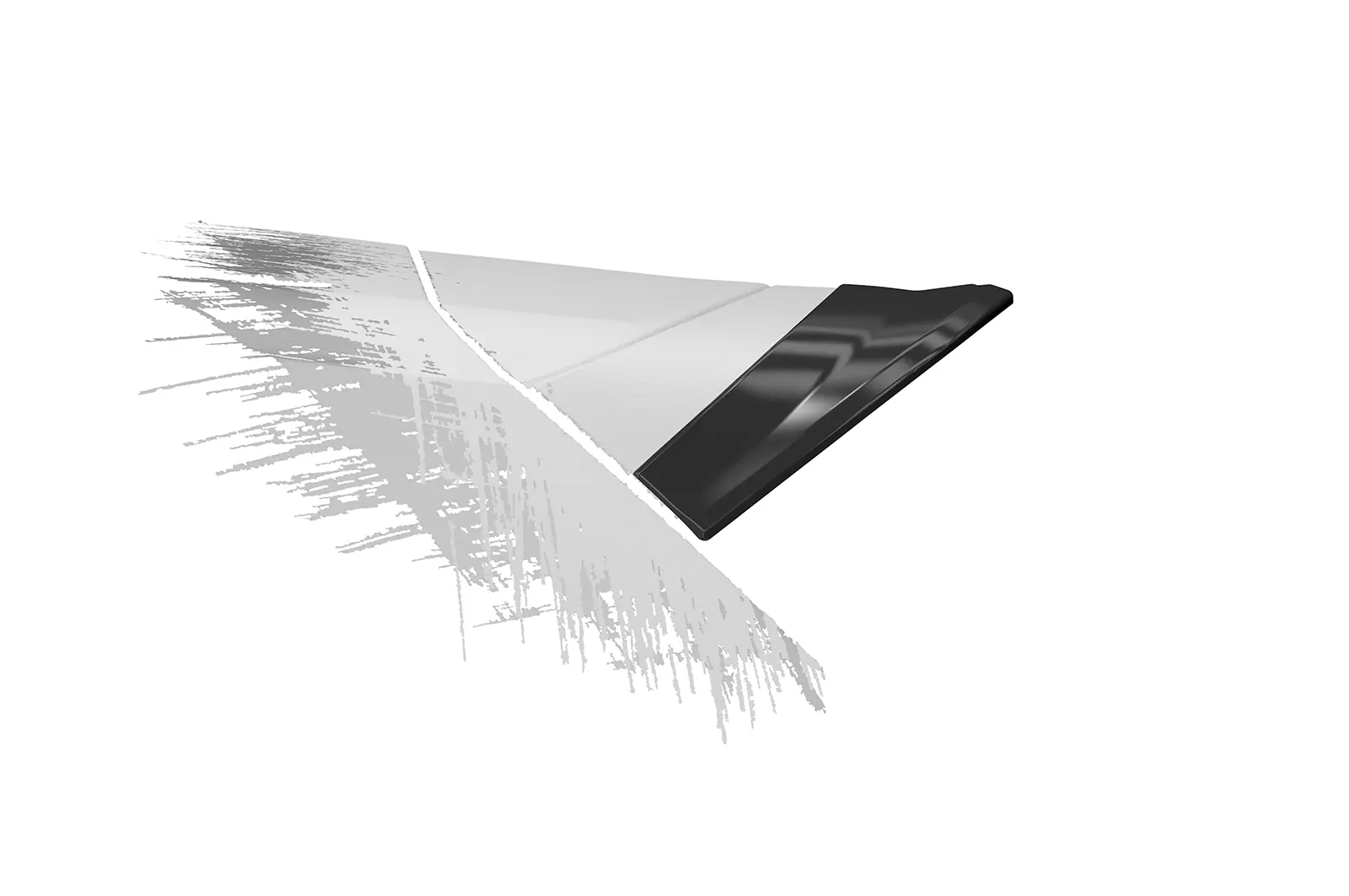 Heckflügel mit ABE für VW VW Tiguan II (Typ AD1) R / R-Line HF783 Schwarz Strukturiert