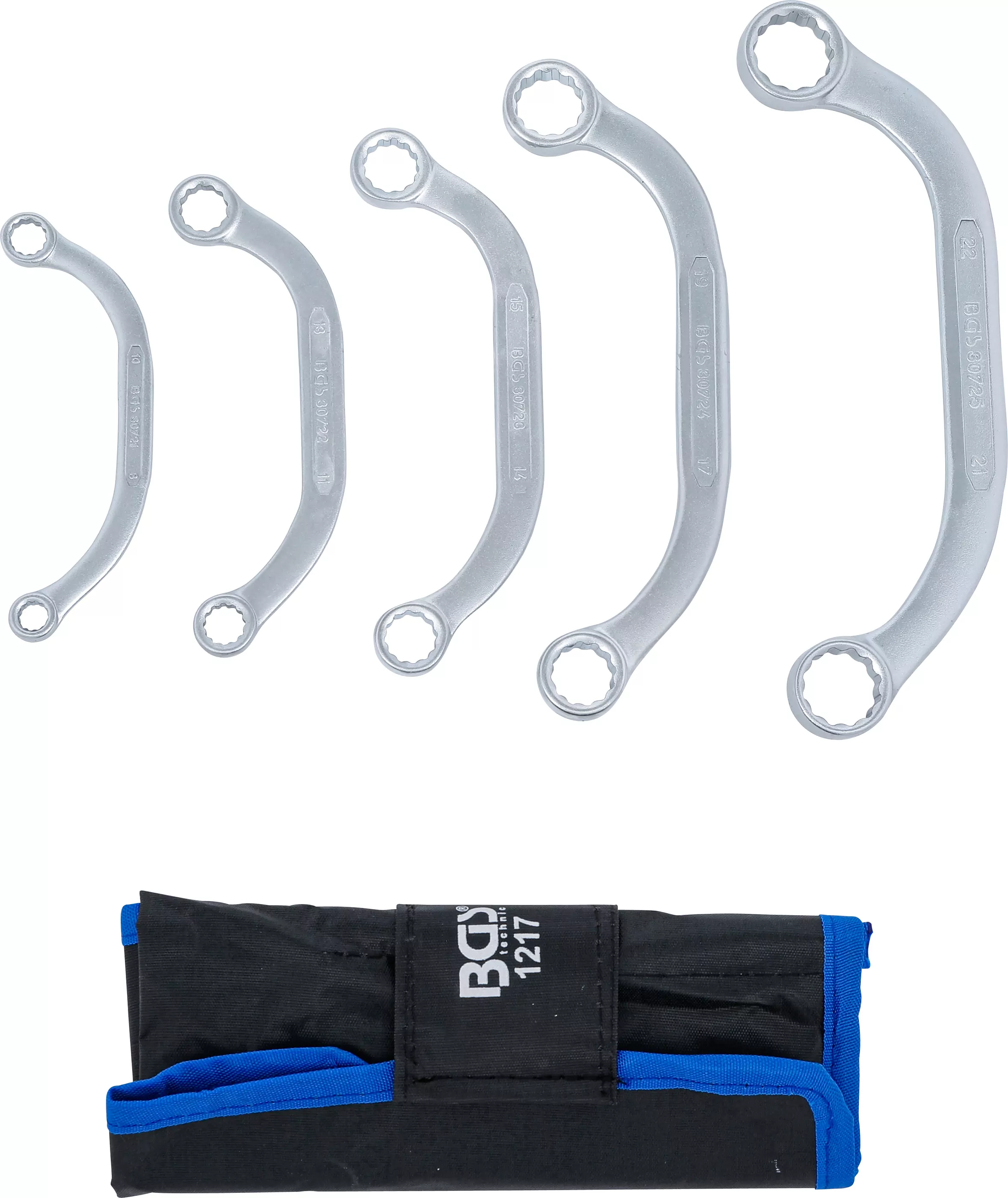 Starter- und Blockschlüssel-Satz | 8 x 10 - 21 x 22 mm | 5-tlg.