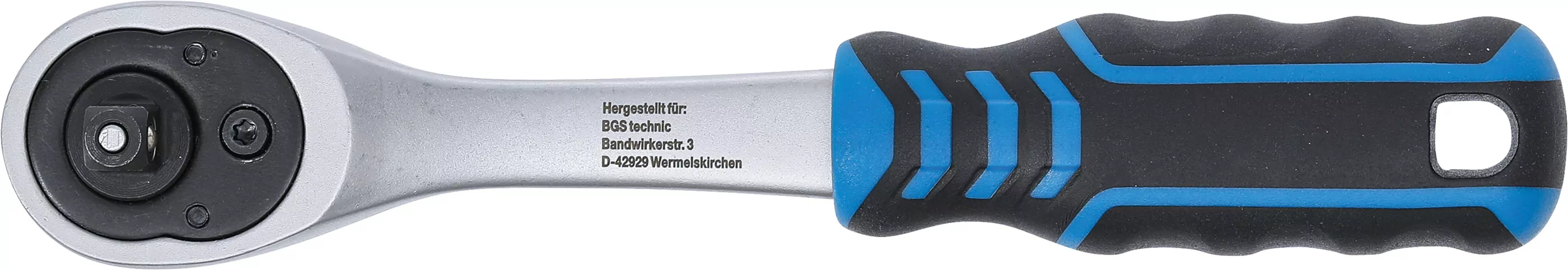 Umschaltknarre | feinverzahnt | Abtrieb Außenvierkant 6,3 mm (1/4")