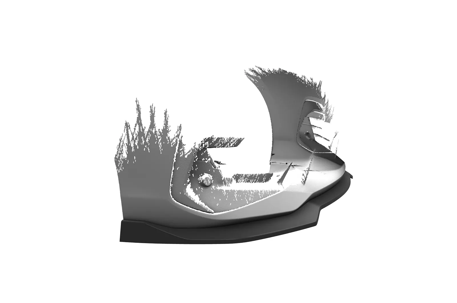 Cup-Spoilerlippe mit ABE für BMW 2er (F45) Active Tourer CSL623 Schwarz Strukturiert