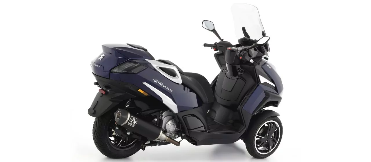 Arrow Urban Aluminium Schwarz Peugeot Metropolis 400 17-21