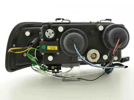 Scheinwerfer Set Daylight LED TFL-Optik Audi 80 Typ B4 Bj. 91-94 chrom