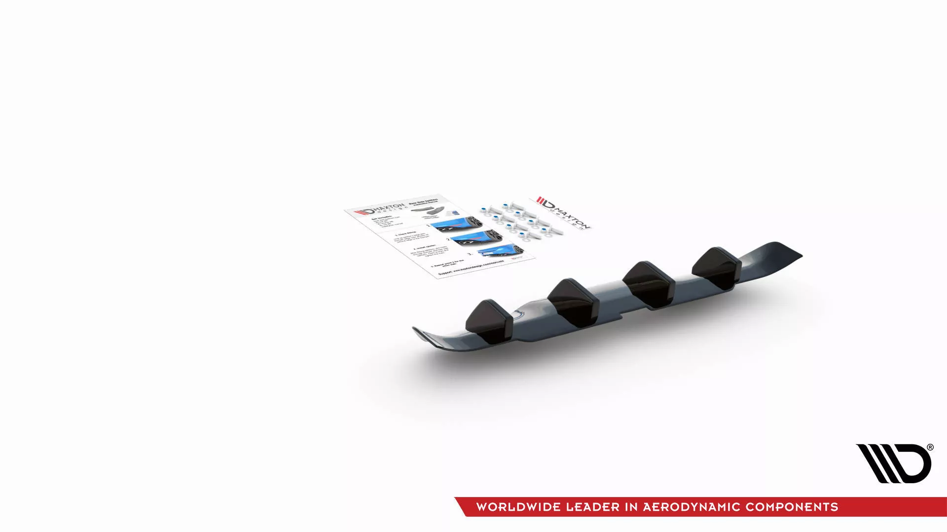 Diffusor Heck Ansatz Für BMW M235i Gran Coupe F44 Schwarz Hochglanz