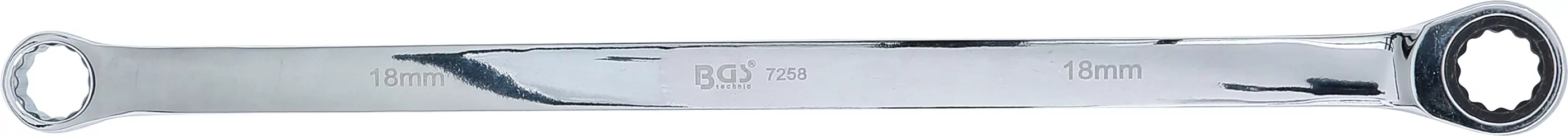 Ratschenring- und Ringschlüssel | extra lang | SW 18 mm