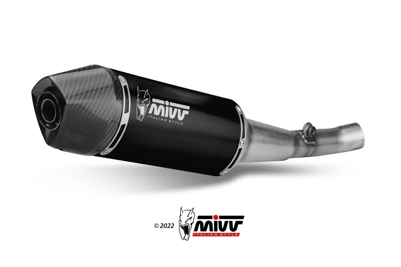 MIVV STR-1 Edelstahl Schwarz HUSQVARNA 701 Enduro-Supermoto 21-24