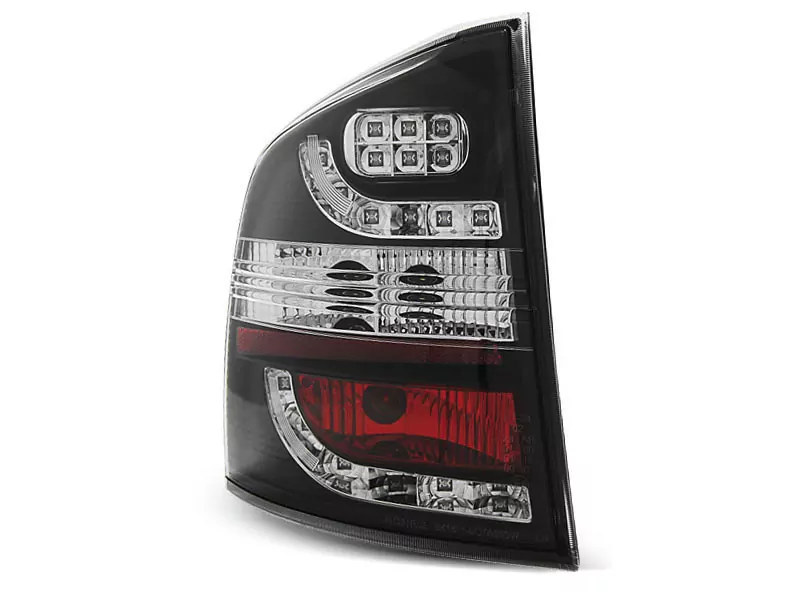 Led Tail Lights Black Fits Skoda Octavia Ii Kombi 04-12