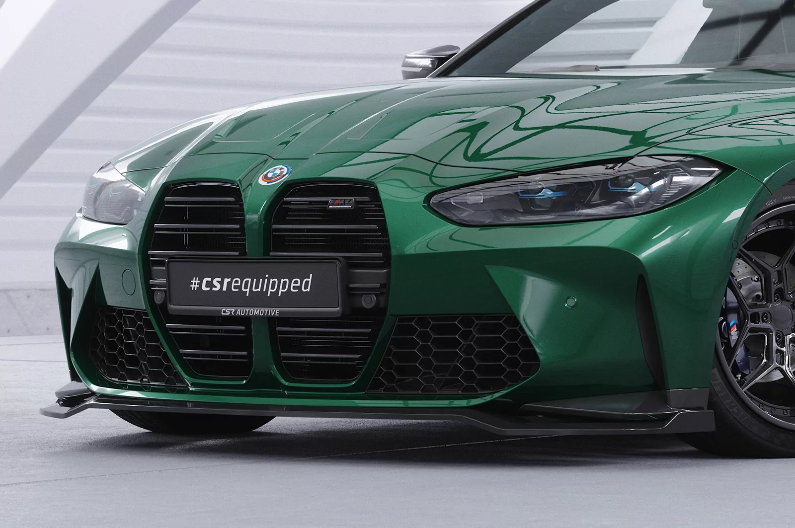 Cup-Spoilerlippe mit ABE für BMW M3 (G80/G81) / M4 (G82/G83) CSL769 Schwarz Strukturiert