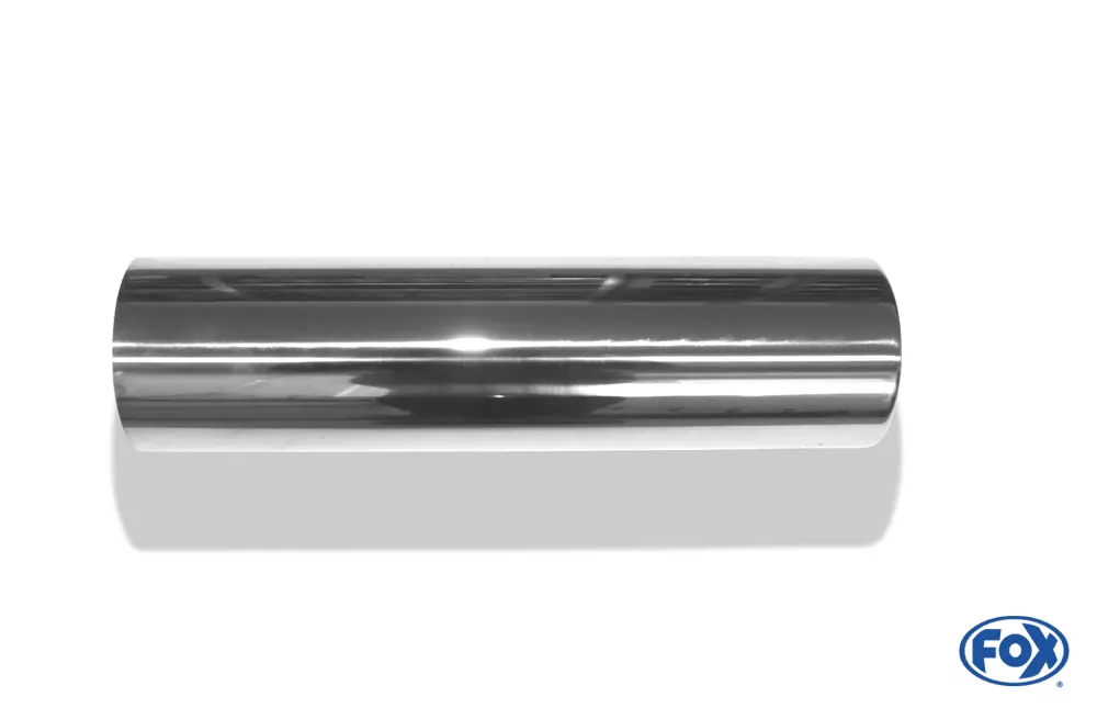 Anschweißendrohr Typ 12  Ø 80 mm / Länge: 300 mm - rund / eingerollt / gerade / ohne Absorber