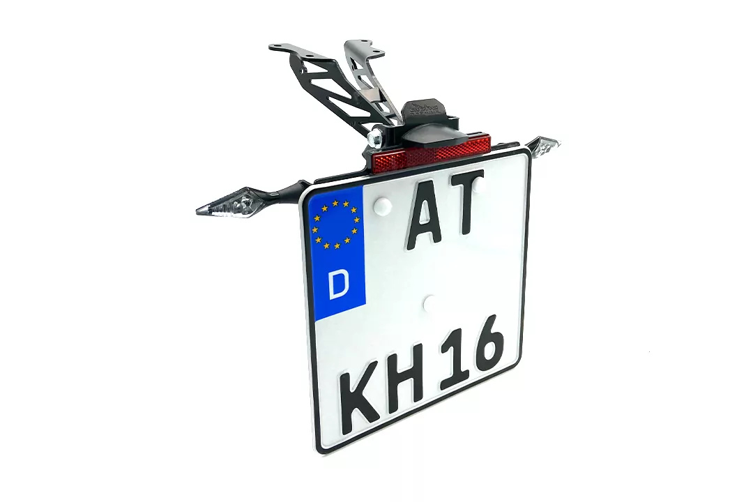 alpha Technik Kennzeichenhalter für Yamaha MT09 / Tracer 900 Typ RN29 / RN43 / RN57 Modelljahr 2015-