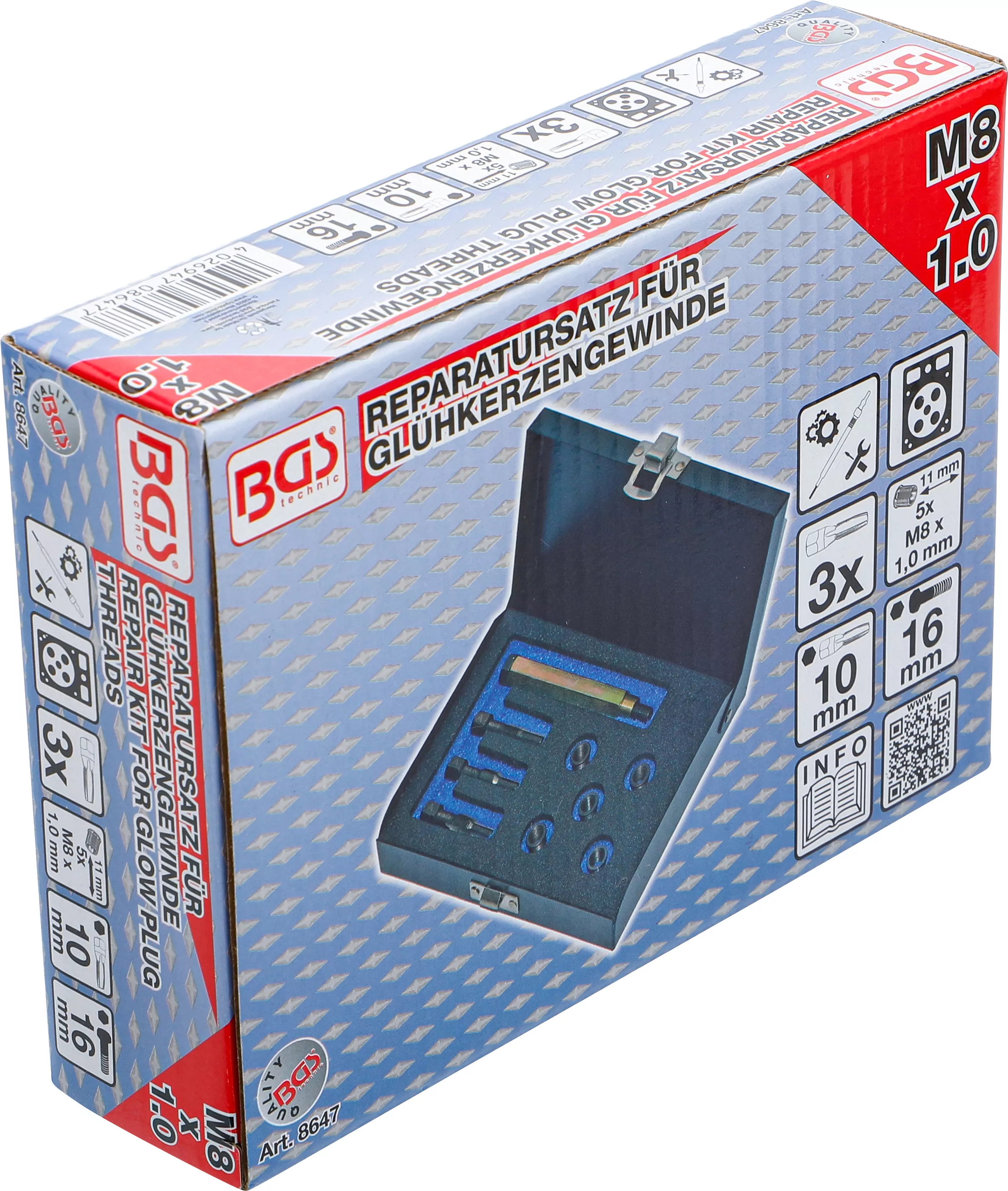 Reparatursatz für Glühkerzengewinde | M8 x 1,0 mm