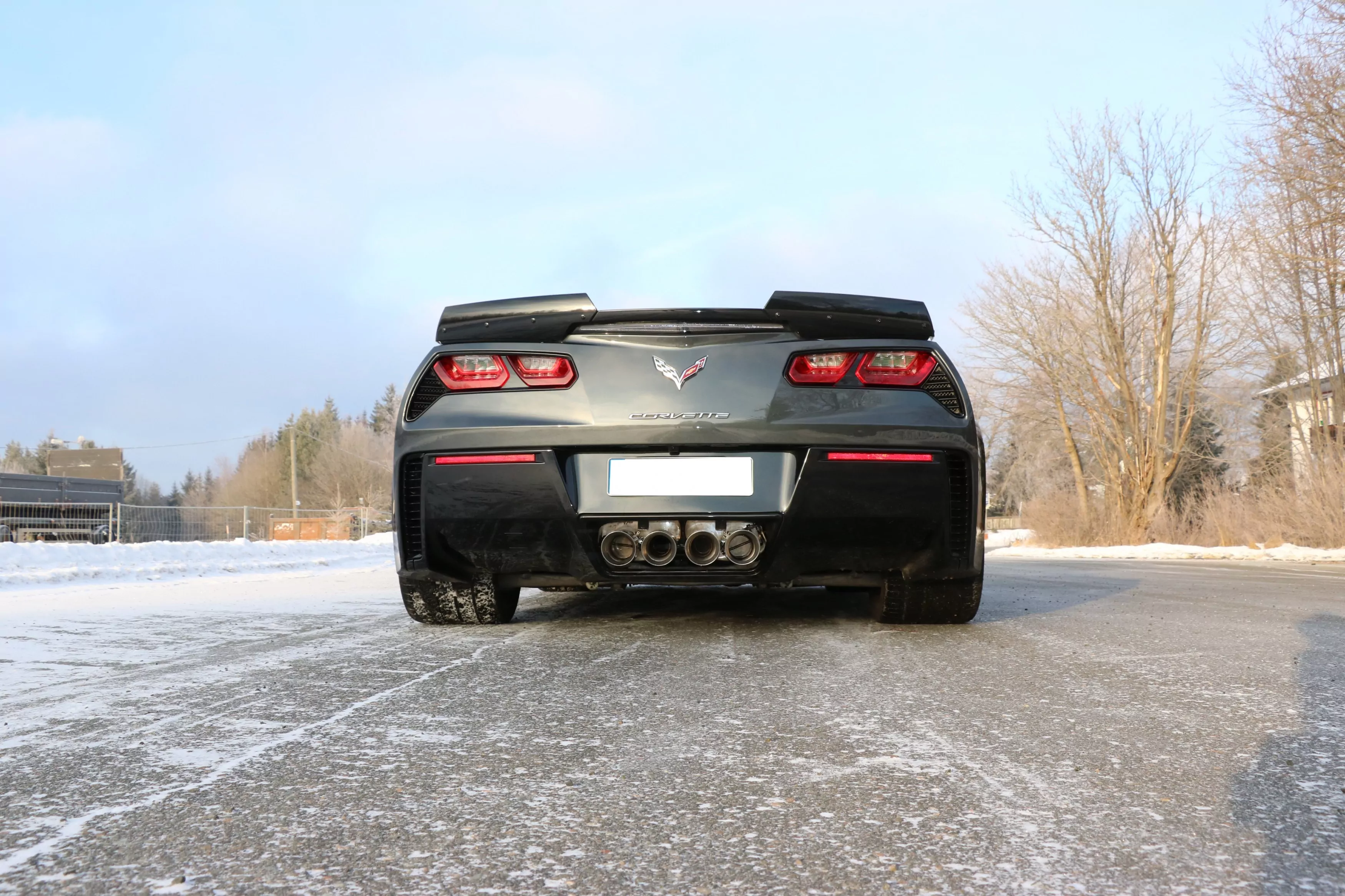 Corvette C7/ Z06  Endschalldämpfer Ausgang mittig - 4x100 Typ 25 mittig