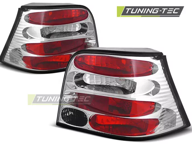 Tail Lights Chrome Fits Vw Golf 4 09.97-09.03