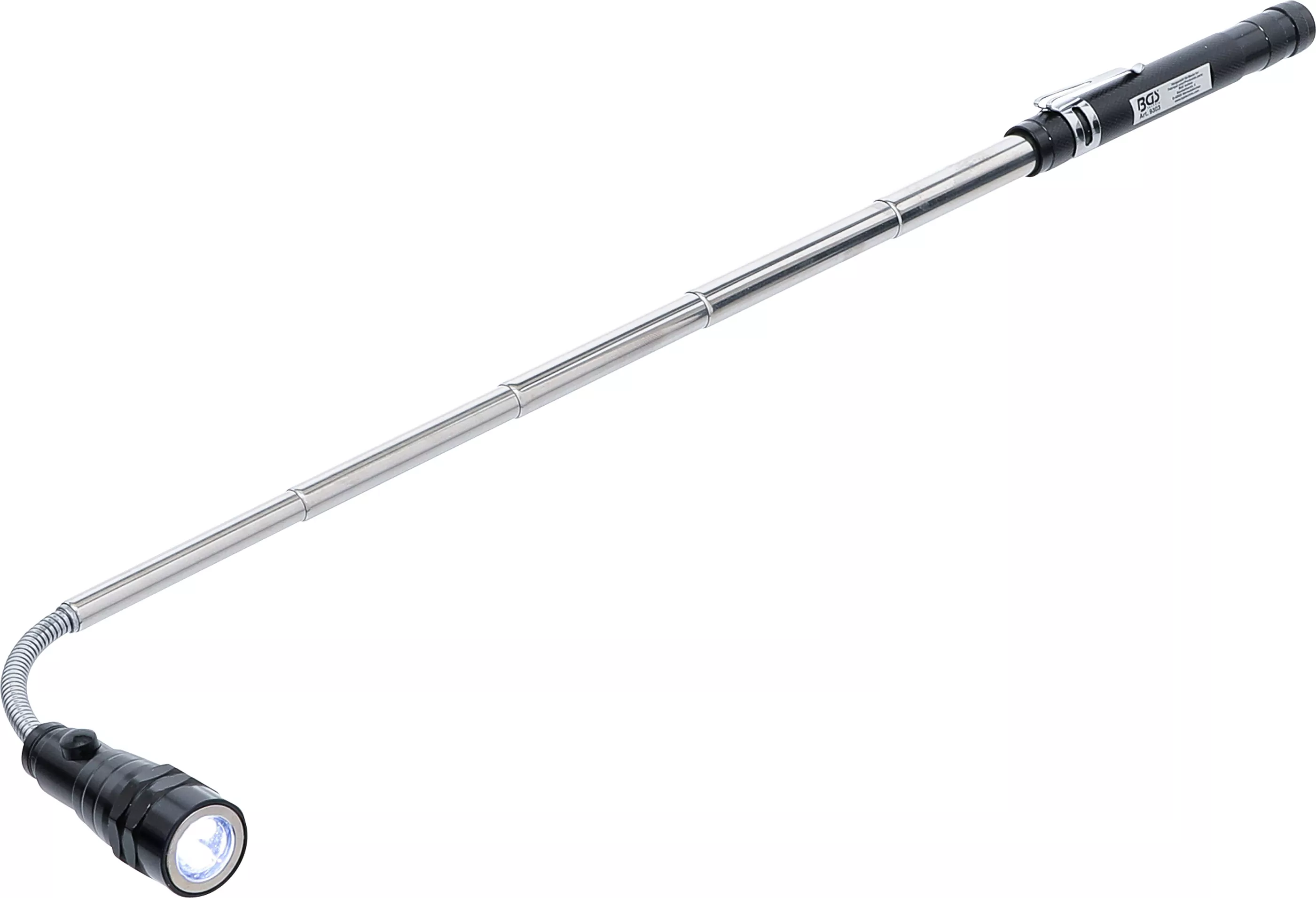 Ausziehbare LED-Leuchte mit Magnetheber | "2-IN-1"