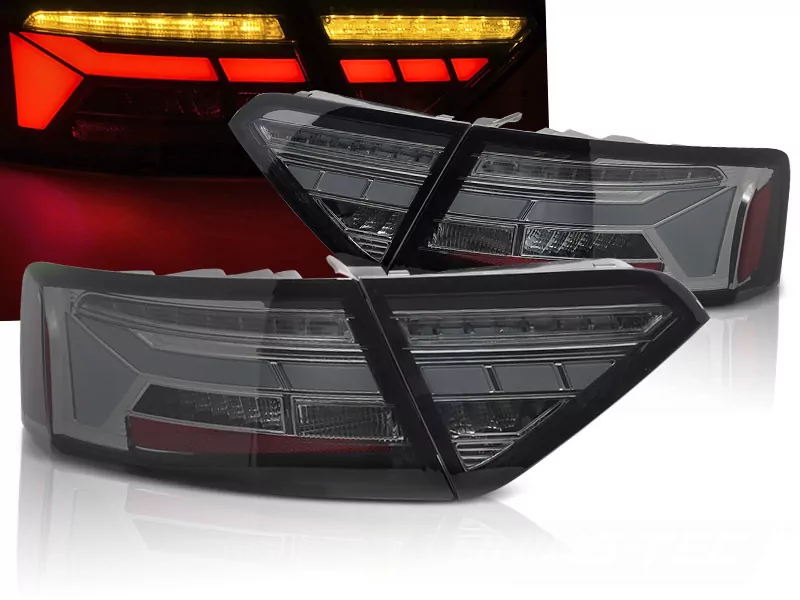 Led Bar Tail Lights Smoke Seq Fits Audi A5 11-16