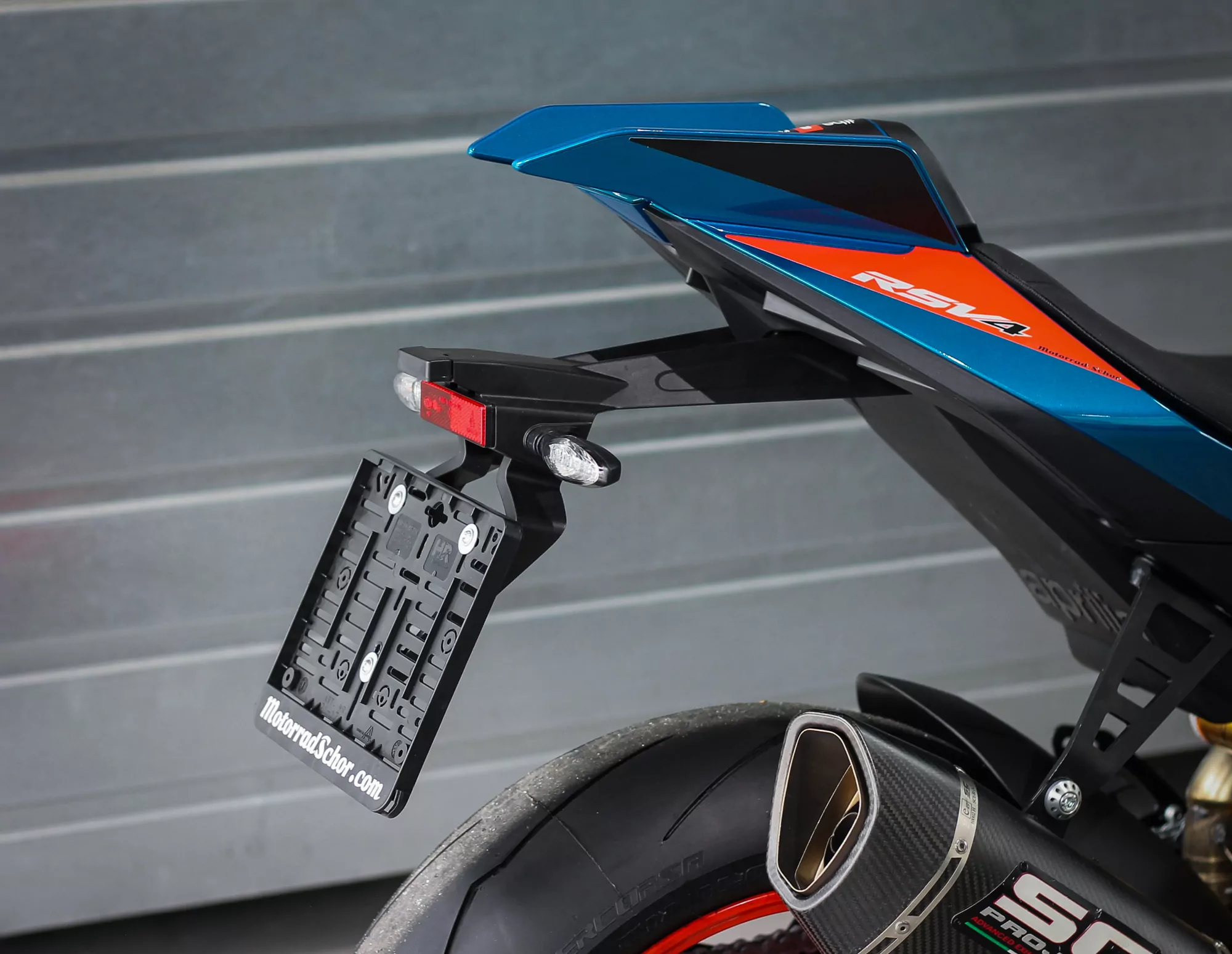 MG Biketec Kennzeichenhalter für Aprilia RSV4 / Factory ab 2025