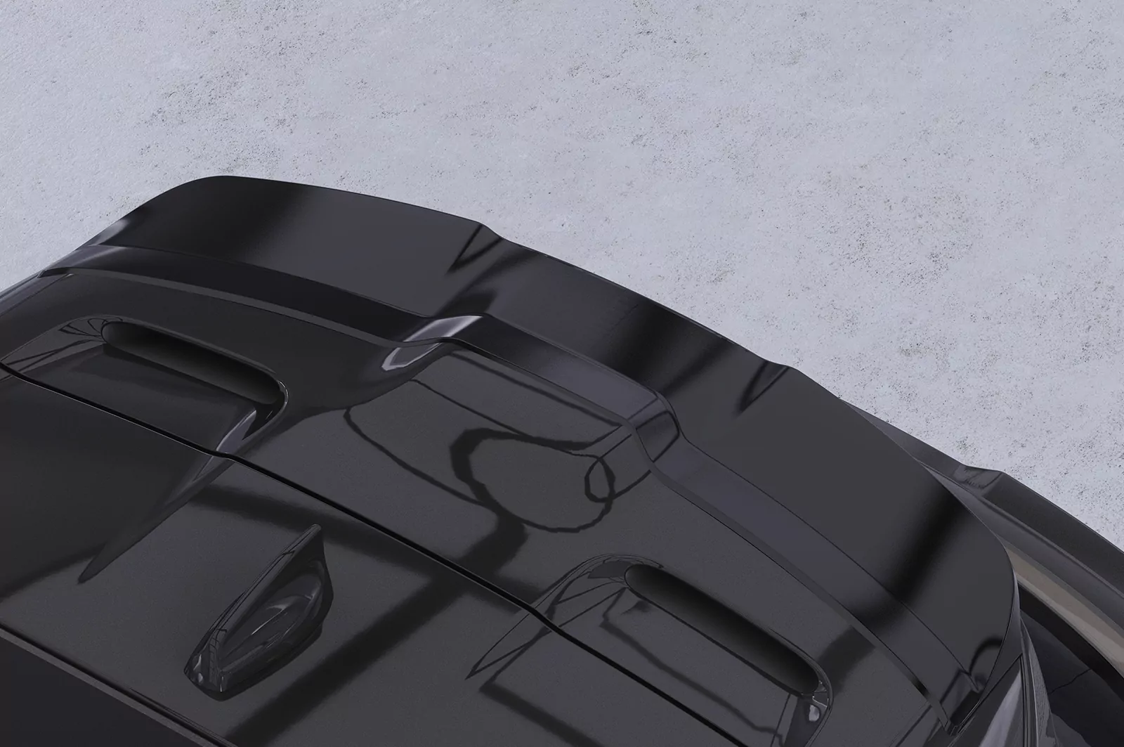 Heckflügel mit ABE für Land Rover Range Rover Velar HF033 Schwarz Strukturiert