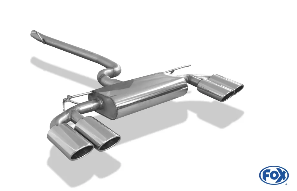 VW Golf VII 4-Motion R-Optik  Endschalldämpfer quer Ausgang rechts/links - 2x115x85 Typ 32 rechts/links