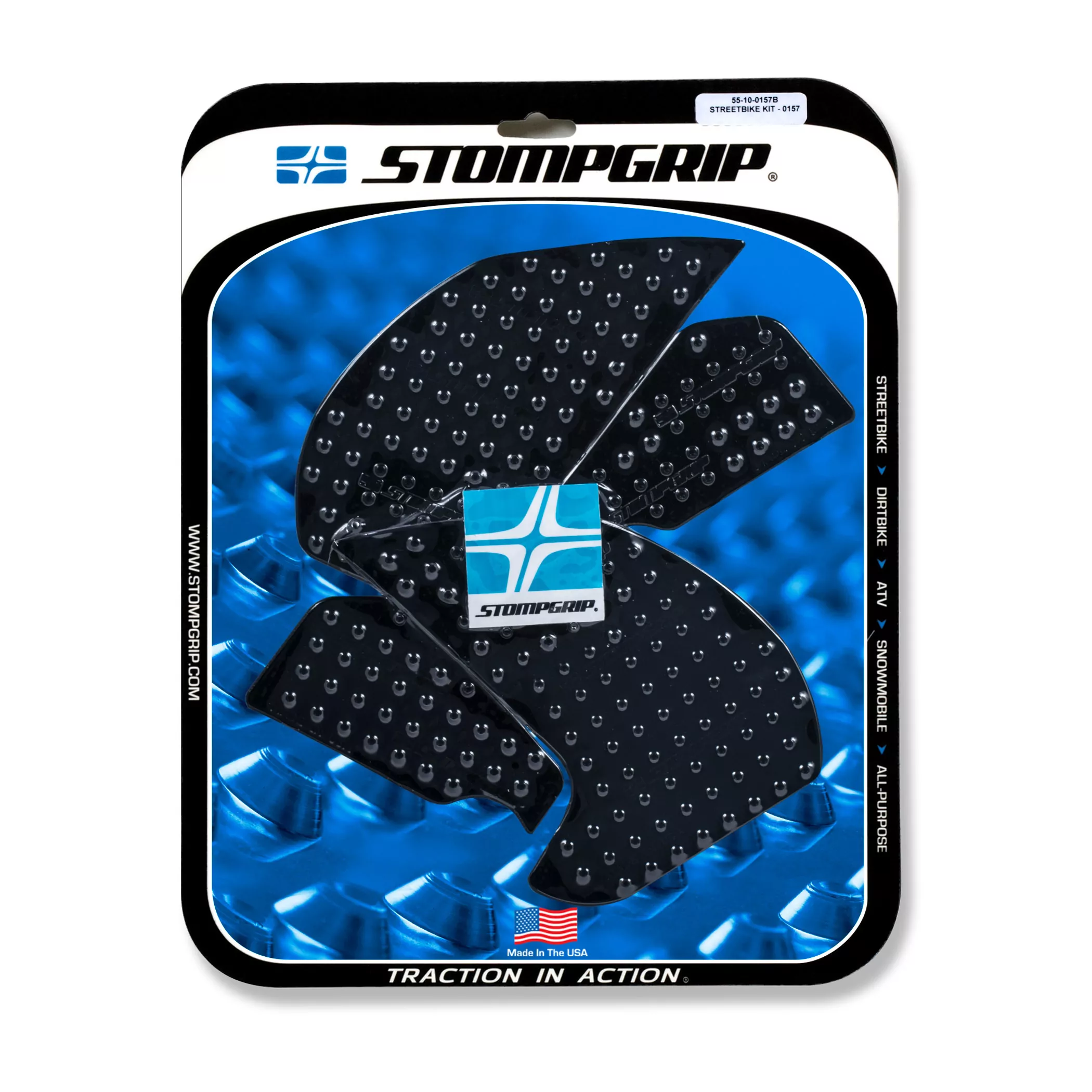 Stompgrip Traction Pad Volcano für Yamaha MT-07 18-20 Schwarz